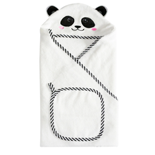 Load image into Gallery viewer, Luxury Hooded Panda Towel & Face Cloth Set