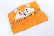 Load image into Gallery viewer, Luxury Hooded Fox Towel & Face Cloth Set