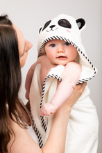 Load image into Gallery viewer, Luxury Hooded Panda Towel & Face Cloth Set