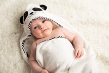 Load image into Gallery viewer, Luxury Hooded Panda Towel & Face Cloth Set