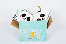 Load image into Gallery viewer, Luxury Hooded Panda Towel & Face Cloth Set