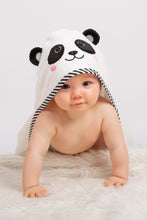 Load image into Gallery viewer, Luxury Hooded Panda Towel & Face Cloth Set