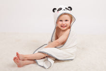 Load image into Gallery viewer, Luxury Hooded Panda Towel & Face Cloth Set