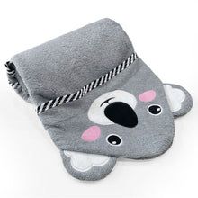 Load image into Gallery viewer, Luxury Hooded Koala Towel & Face Cloth Set