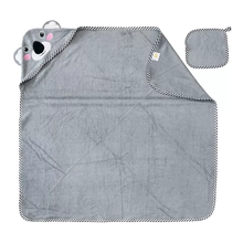 Load image into Gallery viewer, Luxury Hooded Koala Towel & Face Cloth Set