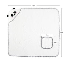 Load image into Gallery viewer, Luxury Hooded Panda Towel & Face Cloth Set